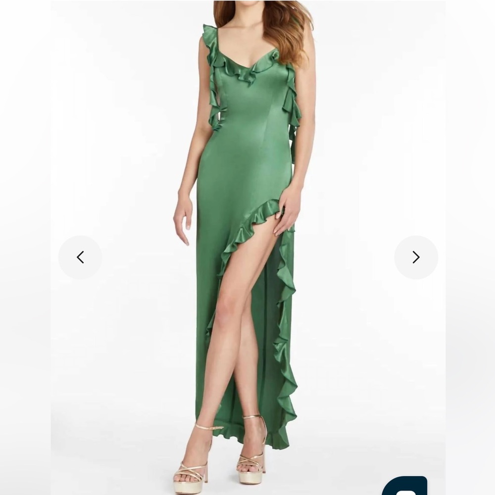 NWT Amanda Uprichard Sonnet Silk Gown in Ferman - medium